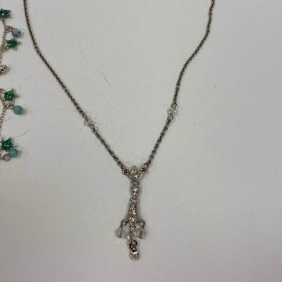 SILVER, Stars and‎ Sparkle petite necklace two pack - Picture 4 of 5